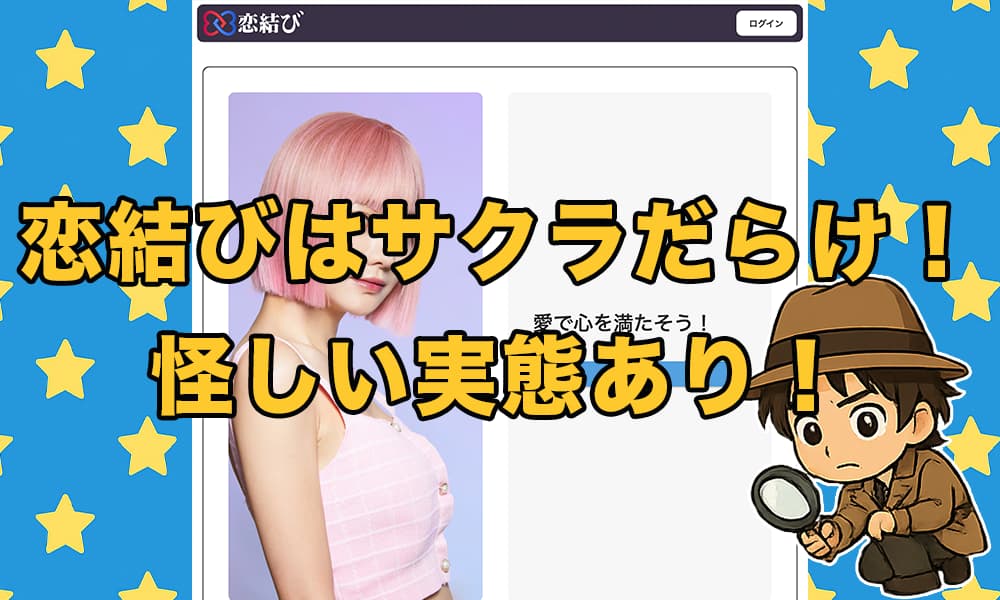 恋結びはサクラ多数の危険アプリか！実態と口コミ評判をもとに徹底解説